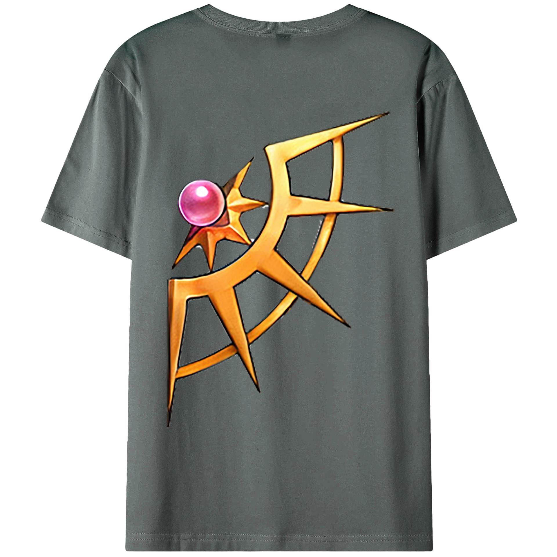 （画像用） 遊☆戯☆王 Yu-Gi-Oh! 綿100％ メンズ半袖Tシャツ（バックプリント） 通気性